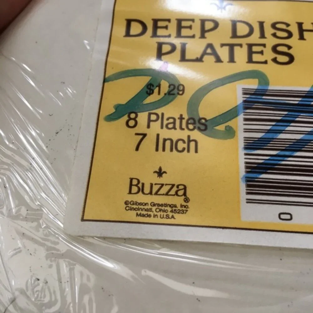 Vintage Santa paper plates